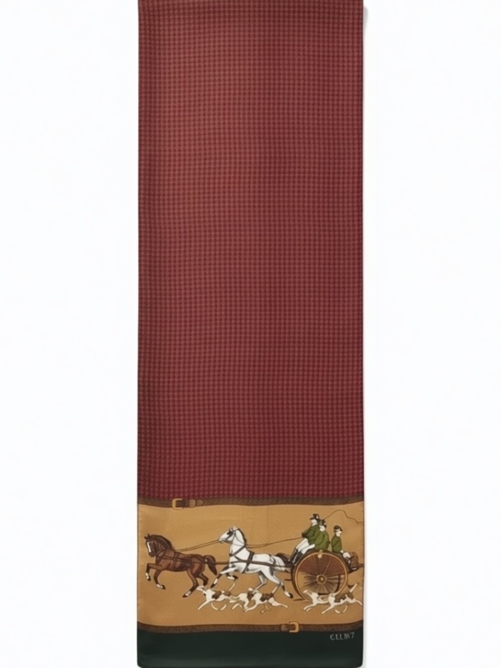 Club 7 ECHO Designer Hunt Club Silk Scarf 52 x 9